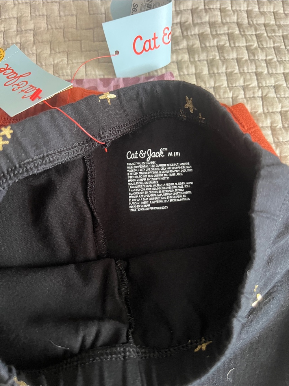Set of 3 leggings. Cat&Jack size M(8). NWT! - Picture 2 of 4
